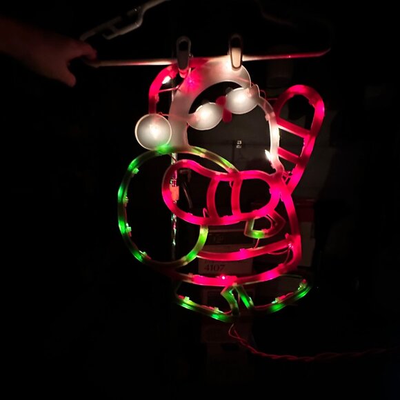 Impact Innovations 18" Lighted Santa Claus Christmas Window Silhouette EUC Cute - Picture 14 of 16